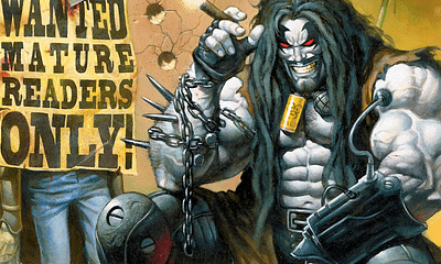 Lobo, ikonická komiksová postava z DC Comics, známy svojou drsnou povahou a motorkárskym vzhľadom.